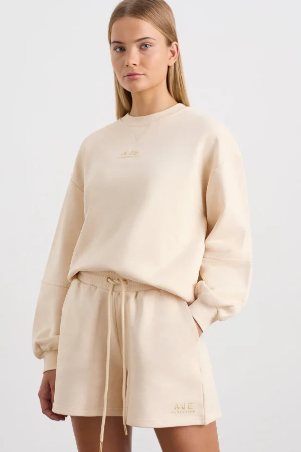 Relaxed Logo Crew Jumper 417