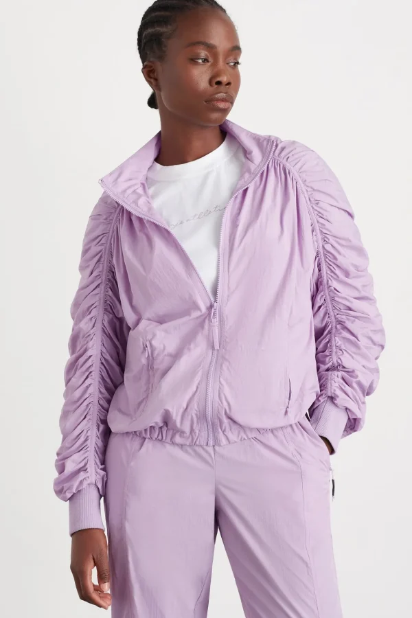 Ruched Hood Spray Jacket 736