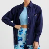 Side Split Windbreaker Shirt 406