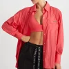 Side Split Windbreaker Shirt 406