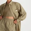 Side Split Windbreaker Shirt 406