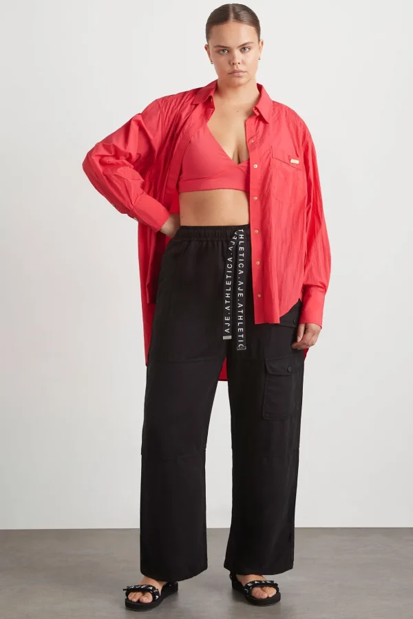 Side Split Windbreaker Shirt 406