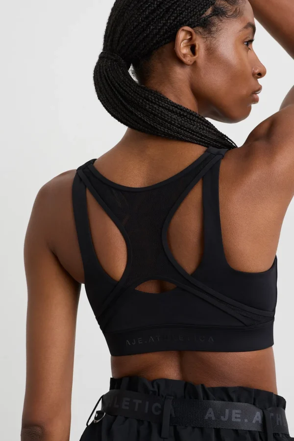 Spiderback Logo Mesh Bra 369