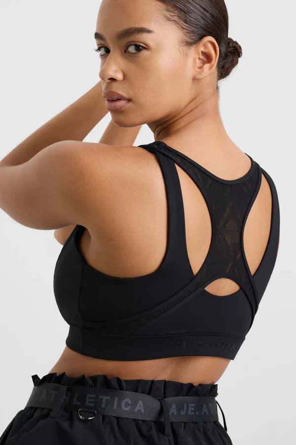 Spiderback Logo Mesh Bra 369