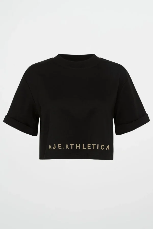 Split Back Crop Tee 114
