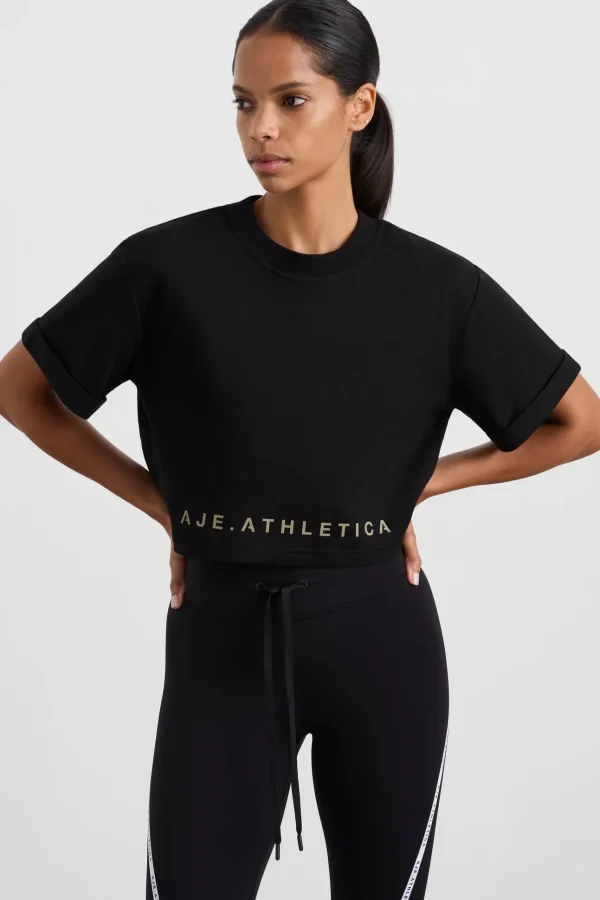 Split Back Crop Tee 114