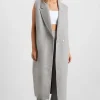 Split Back Sleeveless Coat 760