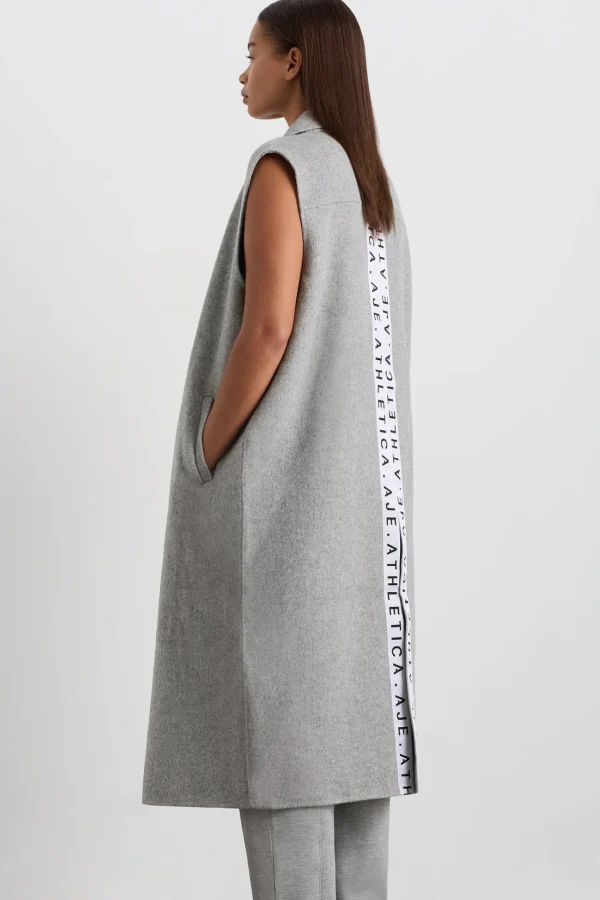 Split Back Sleeveless Coat 760