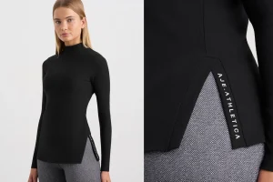 Split Hem Mock Top 434