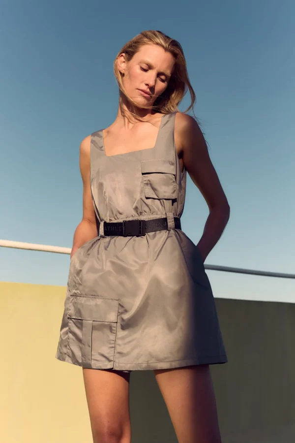 Spray Bubble Hem Dress 818