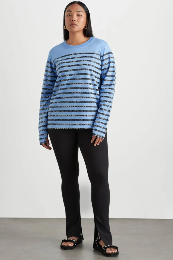 Stripe Logo Long Sleeve T-Shirt 127
