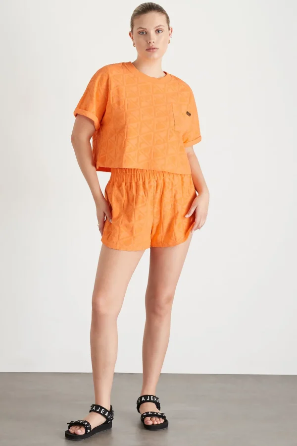 Terry Cropped Tee 416