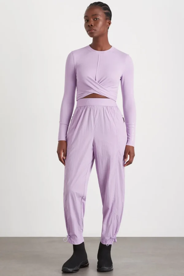 Twist Front Long Sleeve Crop Top 328