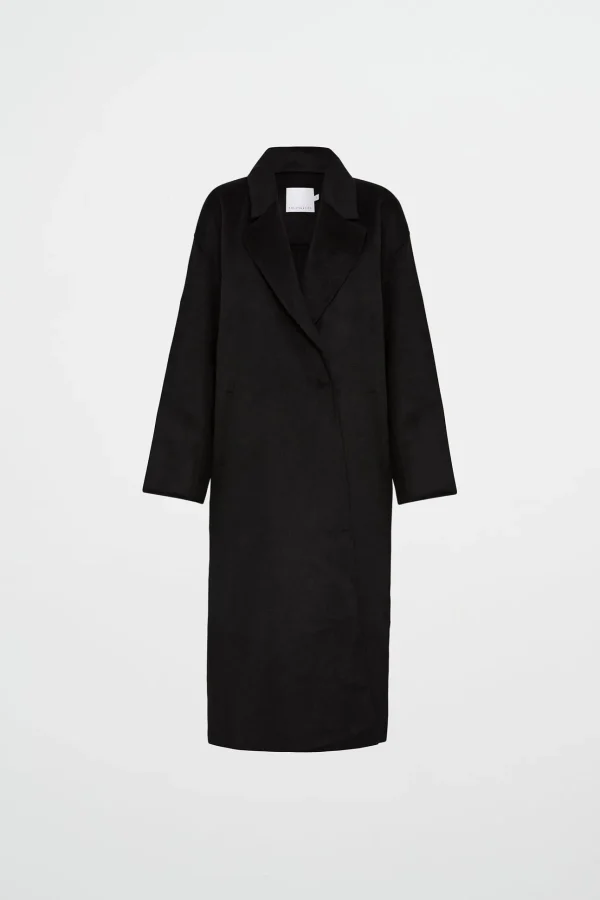 Wool Blend Long Line Coat 773