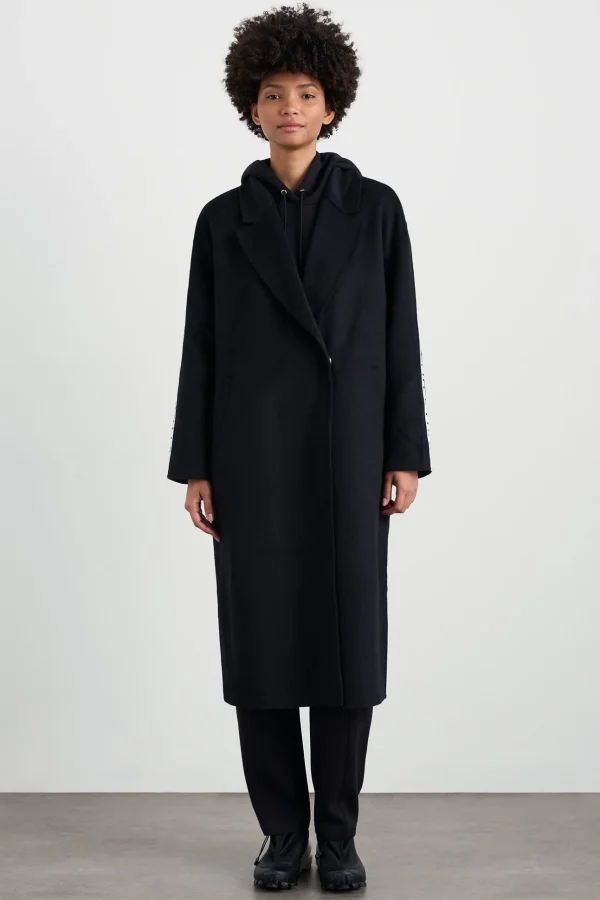 Wool Blend Long Line Coat 773