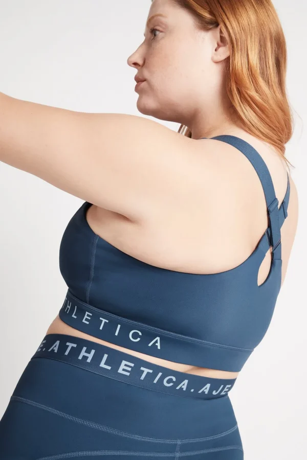 Zip Front Logotape Sports Bra 319
