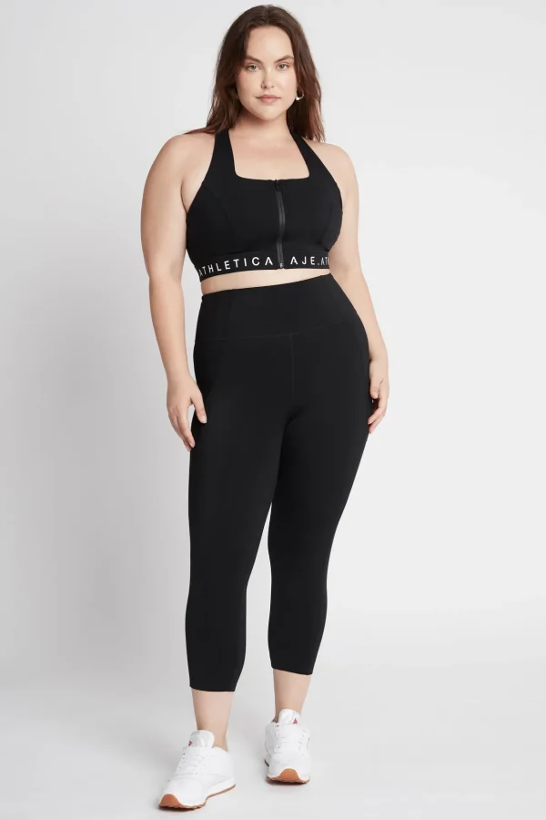 Zip Front Logotape Sports Bra 319