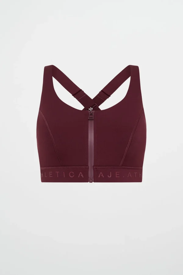 Zip Front Logotape Sports Bra 319