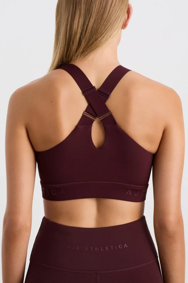 Zip Front Logotape Sports Bra 319